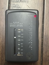 GE Model 7-1637A AM FM Stereo Radio Handheld Portable Headset - TESTED WORKING