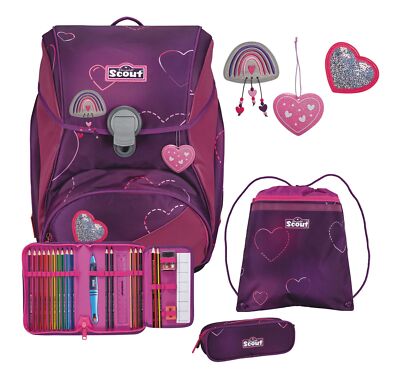 Scout Superflash Alpha Set 4-teilig Schulranzen Lovely violett