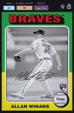 Topps Bunt DIGITAL 2024 24 Heritage Black & White Base Allan Winans
