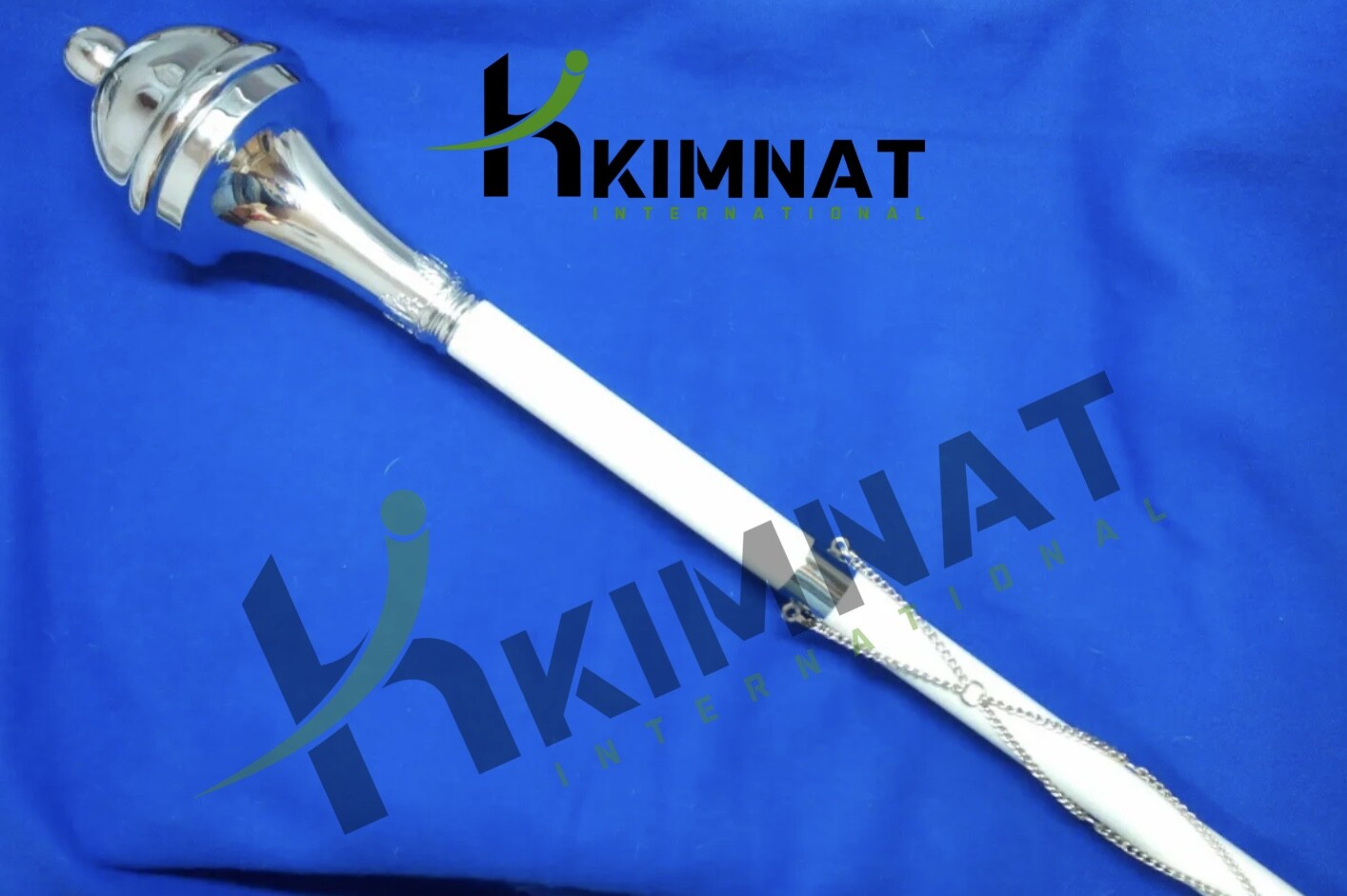 Drum Major Mace Stick White Plain Ball Head Stick Top Quality Beechwood