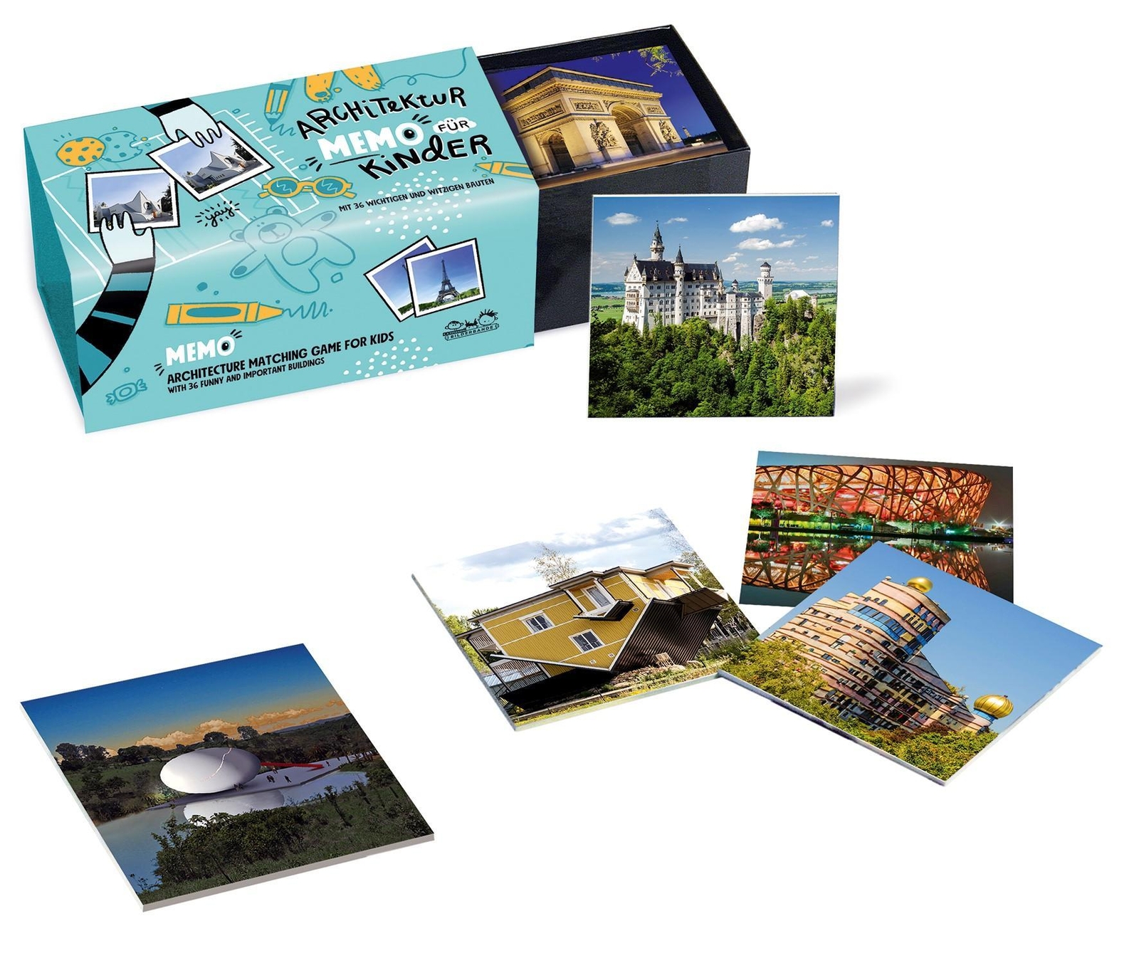 Thumbnail - Architektur Für Kinder. Memo I Architecture For Kids. Matching Game,