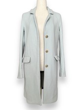 Closed Virgin Wool Blend Mint Green Long Coat Womens Medium