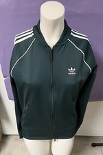 Adidas Women  s Track Jacket HN5890  NWT  Mineral Green Small