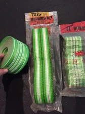 Lot Of Paradise Re-Web Kit Chair Webbing Teal Green Black White 72’ Plus !! New