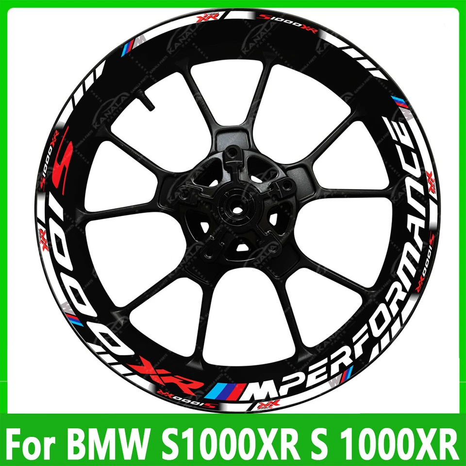 S 1000XR Motorcycle bike wheel decals rim stickers set stripes For BMW S1000XR - Image 4 of 4
