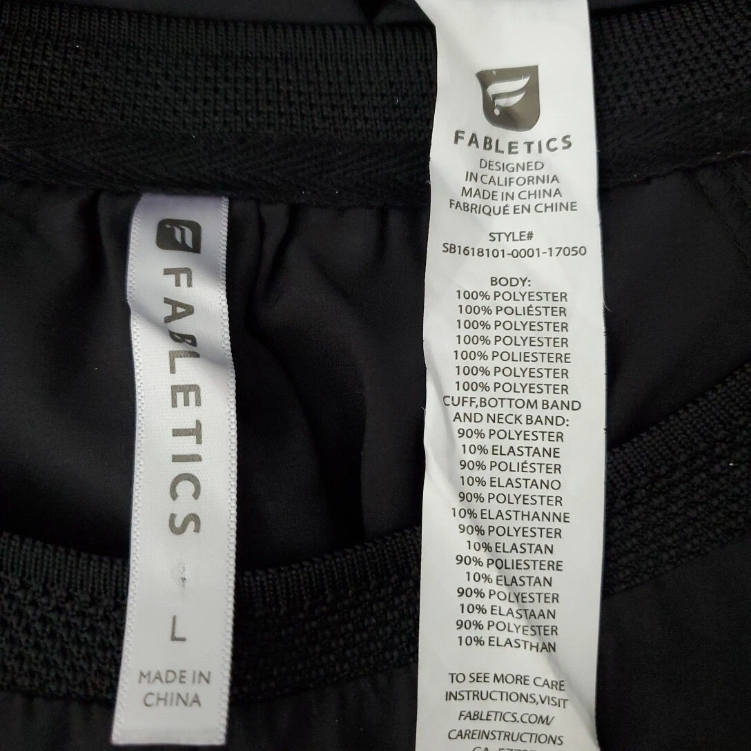 fabletics lola long sleeve athletic crew neck pullover activewear shirt
