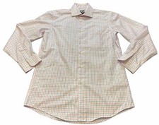 Pronto Uomo Men's Dress Shirt Non Iron Size 15 32/33 EUC STAINS