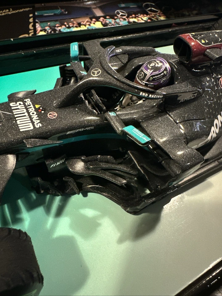 Mercedes F1 W11 Lewis Hamilton Turkey GP 2020 7x World Champion 1:18 MINICHAMPS - Image 2 of 4