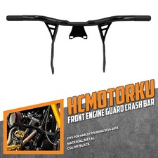 Highway Footpeg Front Engine Guard Crash Bar For Harley Road Tri Glide CVO 14-23