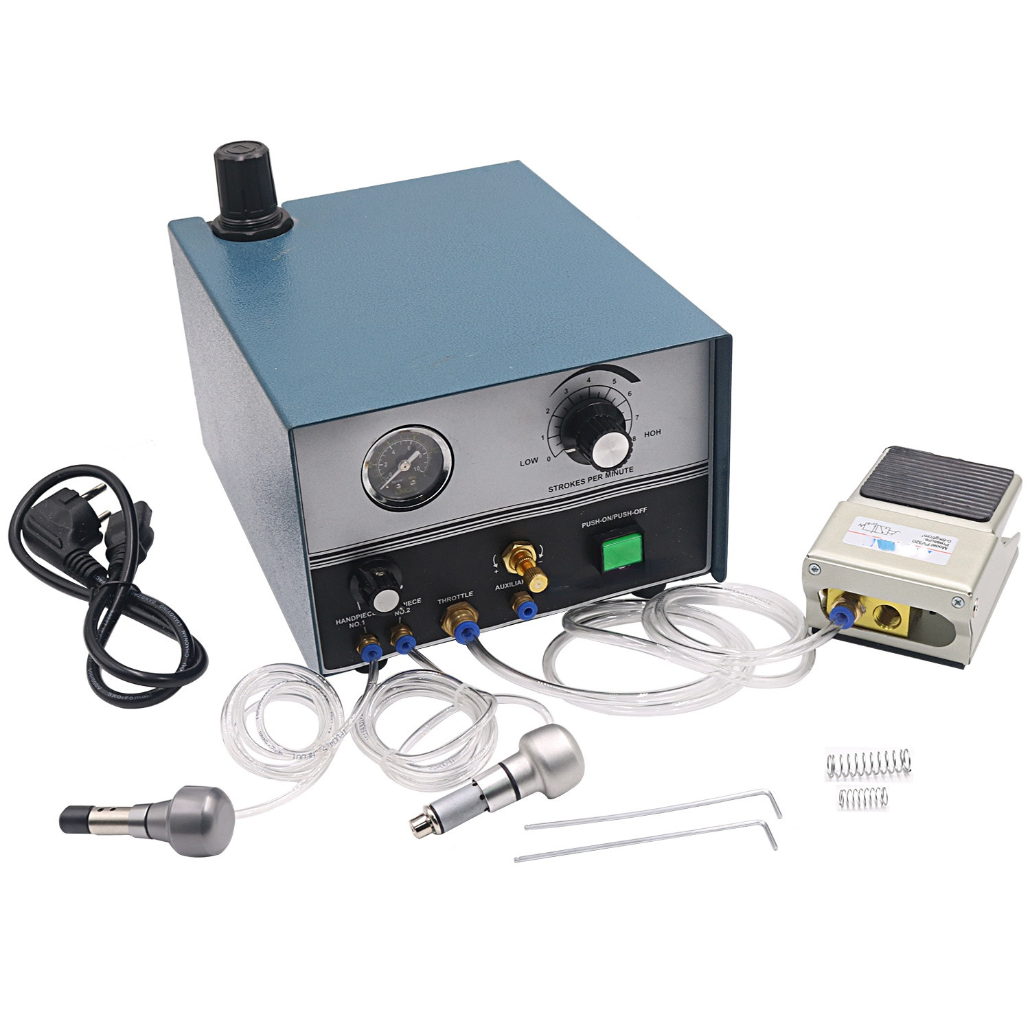 Pneumatic engraving machine pedal adjustable speed jewelry tool 110V/220V