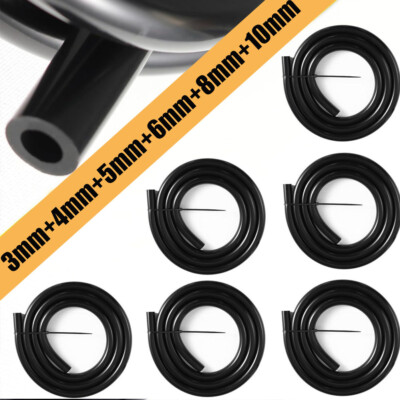 #ad 5FT 6PCS 3 4 5 6 8 10MM Car Automotive Silicone Vacuum Tubing Hose line Kit $28.99