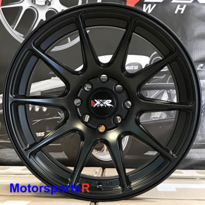 XXR 527 Flat Black 16x8 +20 Wheels Rims Concave 4x100 90 95 99 00