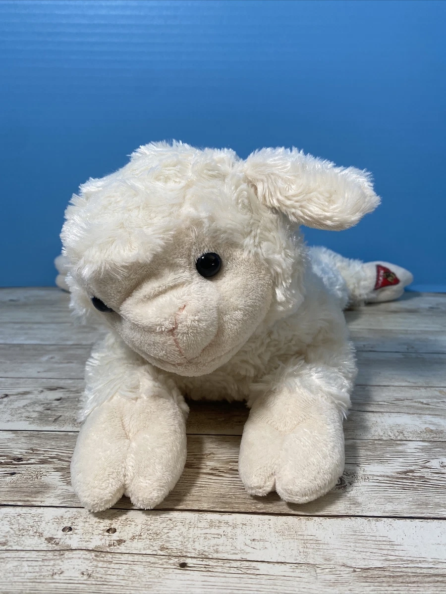 Dakin Plush Lamb Sheep Minky Swirls Stuffed Animal Bean Bag Floppy Laying 16