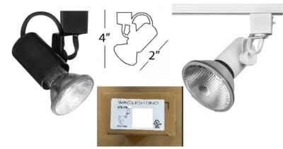 NEW WAC HTK-178 Track Lighting Fixture 120V - Fits Halo Track - Pick White/Black