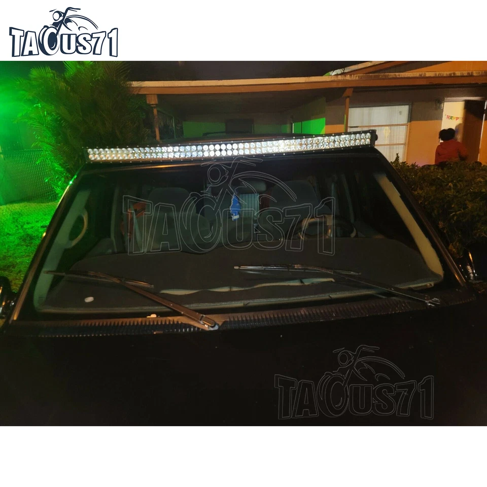 Soporte de montaje en techo para camioneta Chevy OBS C/K 89-98 para barra de luz LED curva de 52" Foto 3 de 4