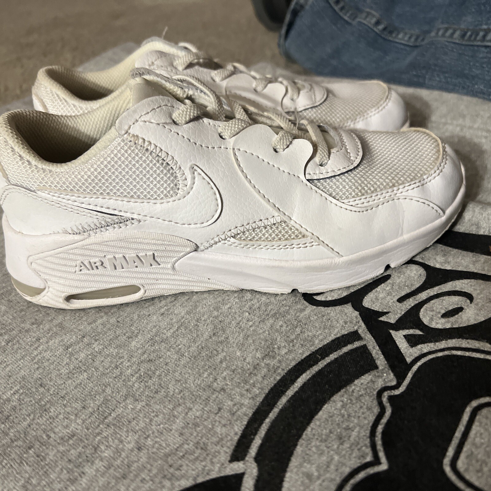 Nike Air Max Excee PS Casual Shoes Size 2Y White CD6892-100 *See  Description* | eBay
