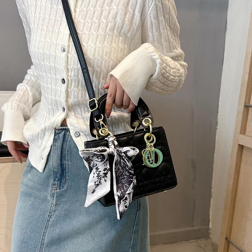 Nuova sciarpa di seta da donna piccola borsa messenger borsa borsetta borsa pendolare UK. - Foto 5 di 30