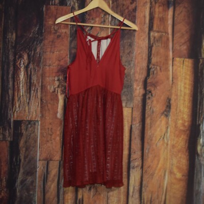 FRANCESCA'S Burgundy Mini Dress Small Women's Sz S EUC | eBay