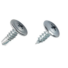WAFER HEAD DRYWALL / DRY LINING SCREWS, SELF DRILLING OR SHARP POINT ZINC PLATED