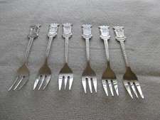 Souvenir  Gabeln  Andenken  6  Motive - Speculum Plat   Made Holland