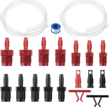Master Cylinder Bleeder Kit Complete Brake Bleeder Kit with 22 in Clear Hose, Cl