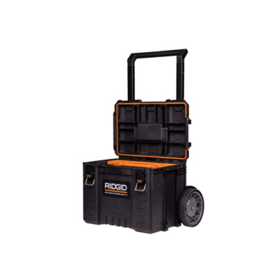 Power Tool Case Rolling Cart Storage Box Mobile Job All Terrain Wheels Portable