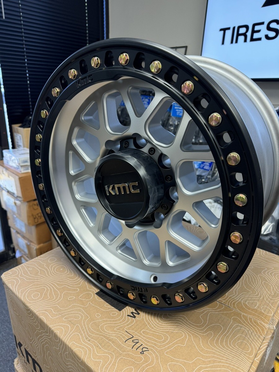 Set of 4) KMC KM549 GRS Wheels 17x8.5 8x165.1 0 mm Machined Rims