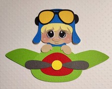 Just Plane Cute Boy Blonde Hair. Scrapbook, Card Making Paper Piecing