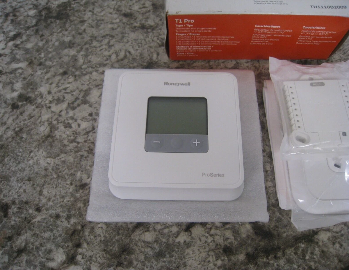New Honeywell TH1110D2009 T1 PRO 1H-1C Non-Programmable Thermostat Free  Shipping | eBay