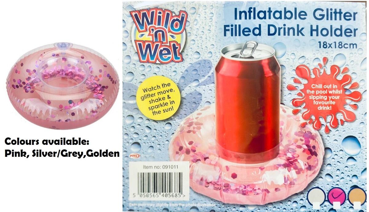 Inflatable Glitter Filled Drink Holder Inflatable Glitter Filled Drink Holder