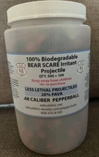 AREA61 Self Defense Powder Balls Projectile .68 caliber 600 count, red/black