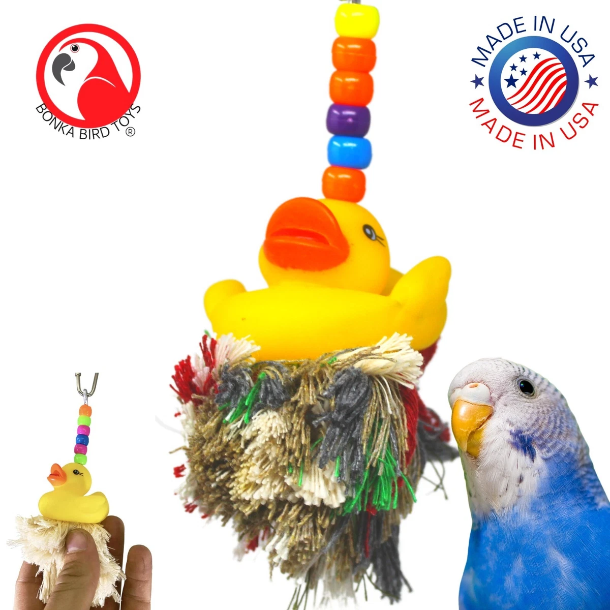 1125 Ducky Plucker Small Bird Toy