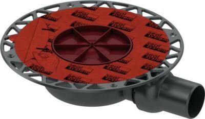 Ablauf DN 50 superflach mit Seal System Universalflansch 360140