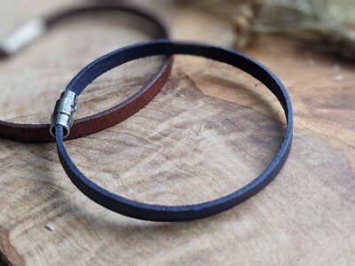 Thin Secret Message Bracelet, Hidden Message, Personalised Real Leather  Bracelet UK