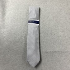 Club Room Tie Mens Gray Charcoal Kane Pindot Striped Necktie