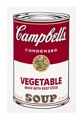 Andy Warhol, 'Gemüsesuppe', Campbell's Soup, 1968, A4 Wandbilddruck