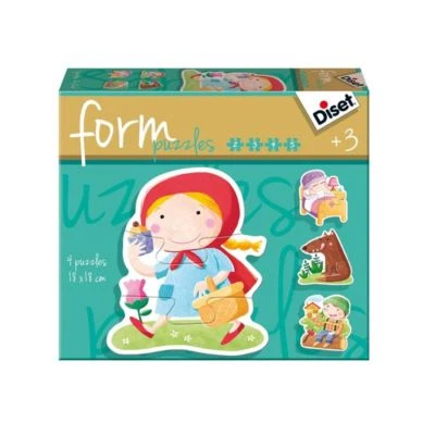 FORM PUZZLES INFANTILES DE 2 3 4 Y 5 PIEZAS. CAPERUCITA ROJA. DISET 69943.NUEVO. - Imagen 1 de 3