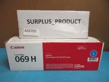 GENUINE CANON 069 H CYAN HIGH YIELD TONER CARTRIDGE-5097C001- SEALED DAMAGED BOX