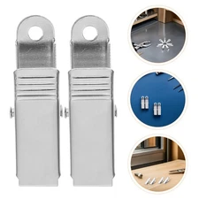 40 Pcs Flat Spring Clips Fasteners Clamps for Electrical Testing