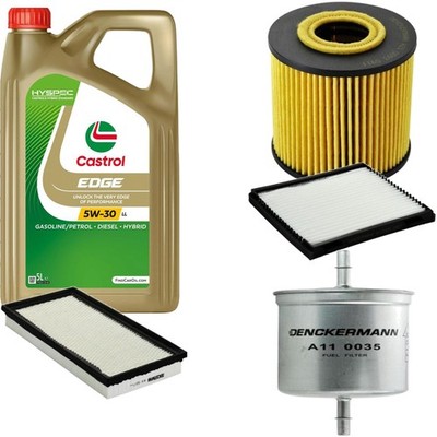 Inspektionspaket Castrol EDGE Titanium 5W-30 LL 5L für Volvo V40 Kombi 2.0 T