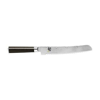 Shun Classics Bread Knife 9'' Blade D Shaped PakkaWood Handle (Bundle) DM0705