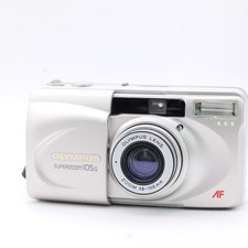ALL WORKS  Olympus Super zoom 105G Point  Shoot 35mm Film Camera From JAPAN