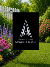 Space Force Garden Flag 18 x 12 - With or W/O Flag Stand