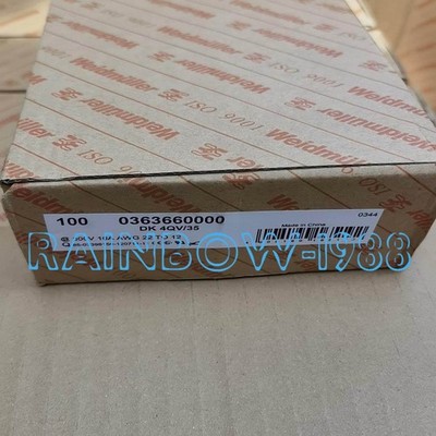 100PC/BOX FOR Weidmuller WTR 2.5 DK4QV/35 Wiring Terminal 0363660000