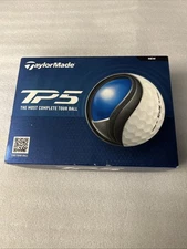 TaylorMade TP5 Golf Balls - White - 2024 - 12pk, 1 Dozen -