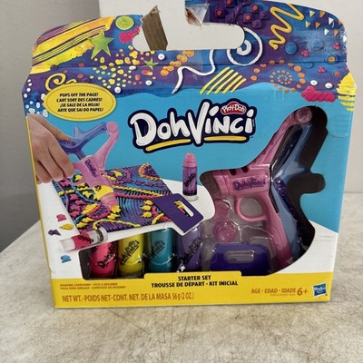 Play Doh Kids  DohVinci Childrens Starter Set Stamp & Scrape Tools