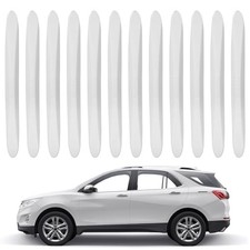 Bumper Guard Strip, 12 Pcs Anti-Collision Patch Anti-Scratch Rear Bumper White