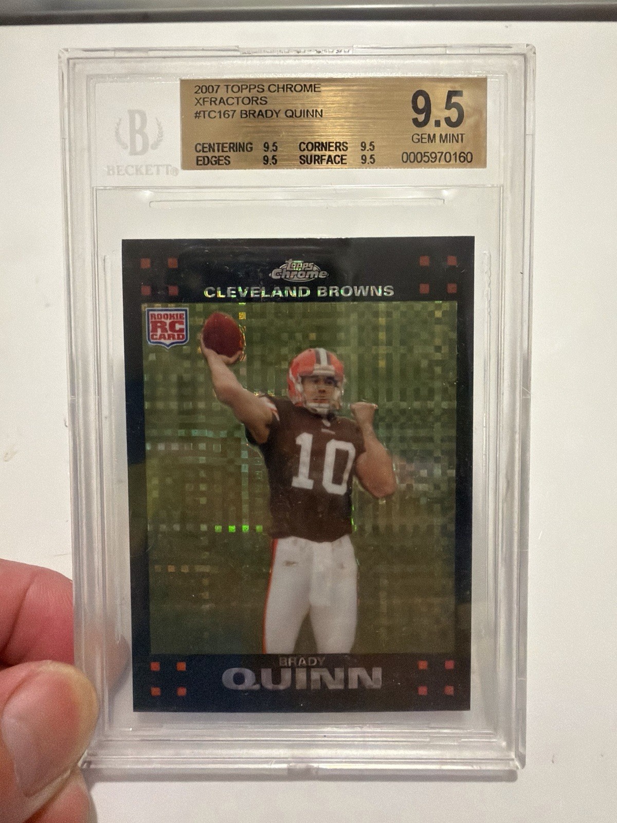 Brady Quinn Topps Chrome #TC167 X-Fractor