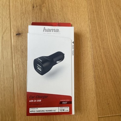 Hama Car Charger Dual Kfz-Ladegerät Lade-Adapter 2x USB  12W  2 x 2.4A  NEU TOP