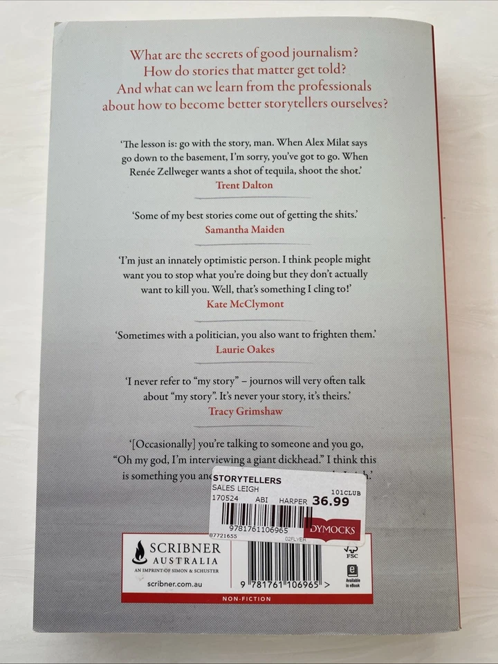 Storytellers by Leigh Sales. Very Good Condition. Free tracked delivery - image 3 of 4